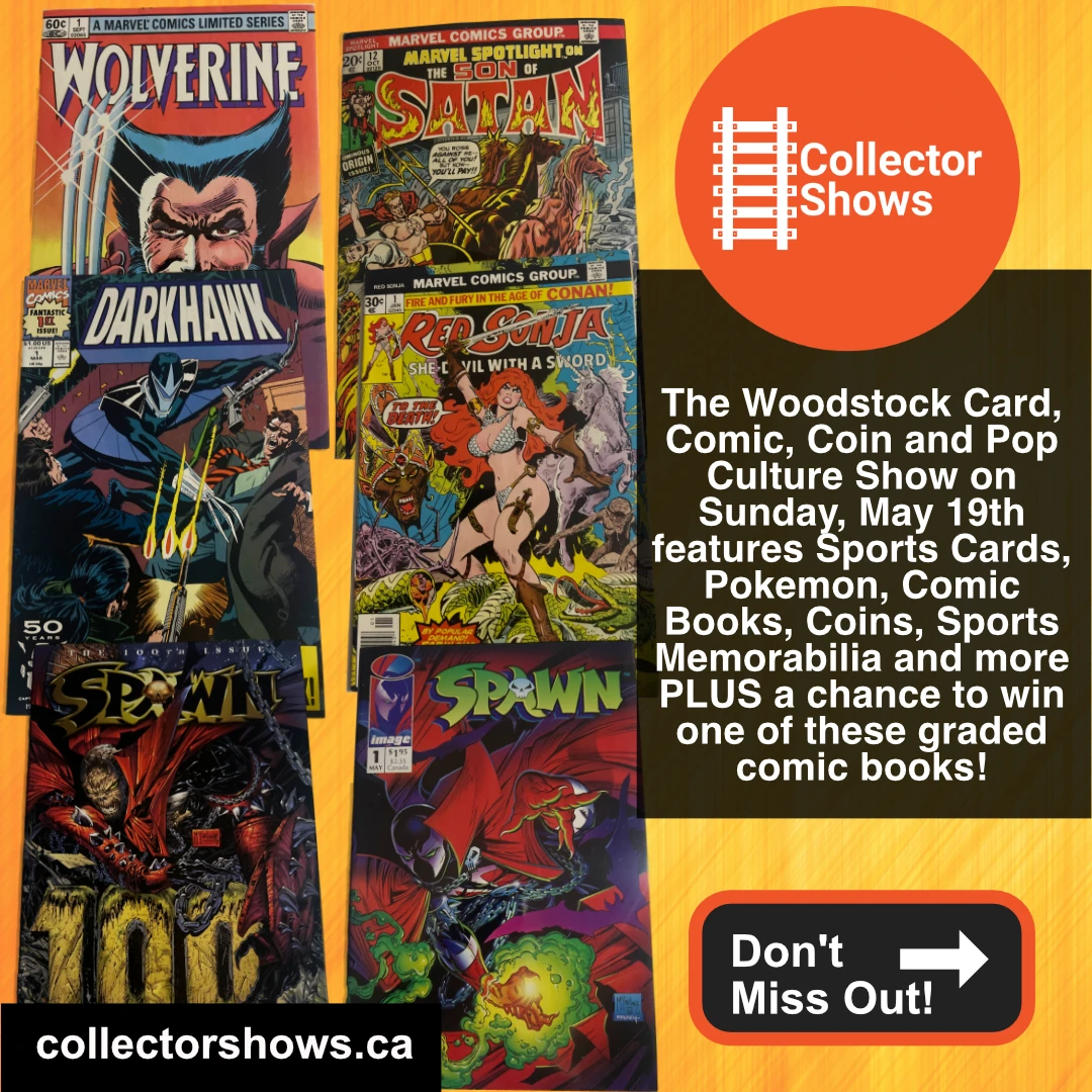 May 19th 2024 – Woodstock Card, Comic, Coin and Pop Culture Show