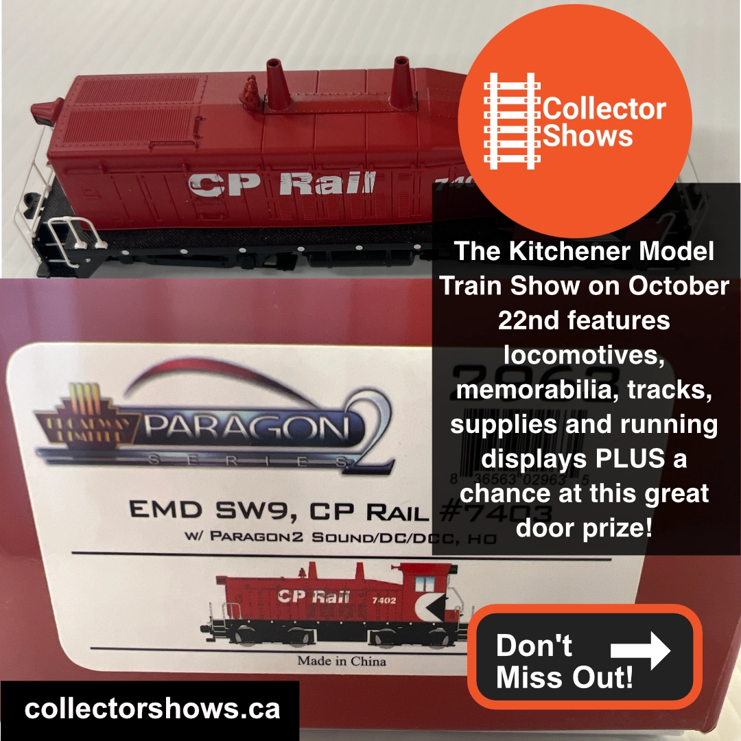 Oct 22nd – Kitchener Model Train Show & Sale