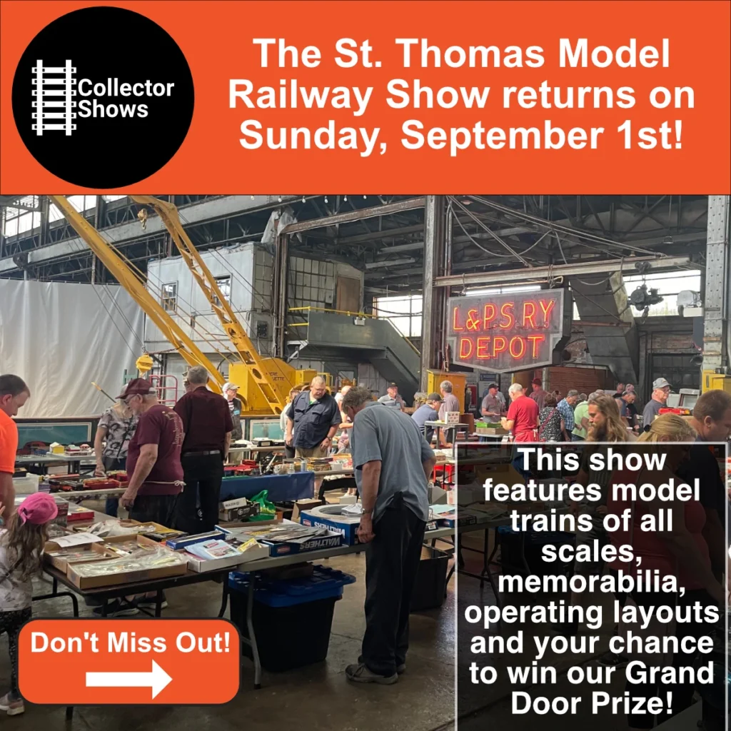 CollectorShows.ca - St. Thomas Model Railway Show - September 15th 2024