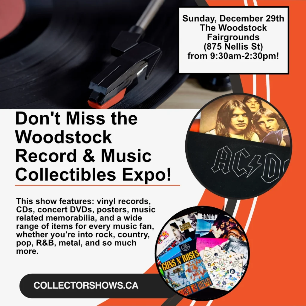 CollectorShows.ca - The Woodstock Music & Collectibles Show - December 29th 2024