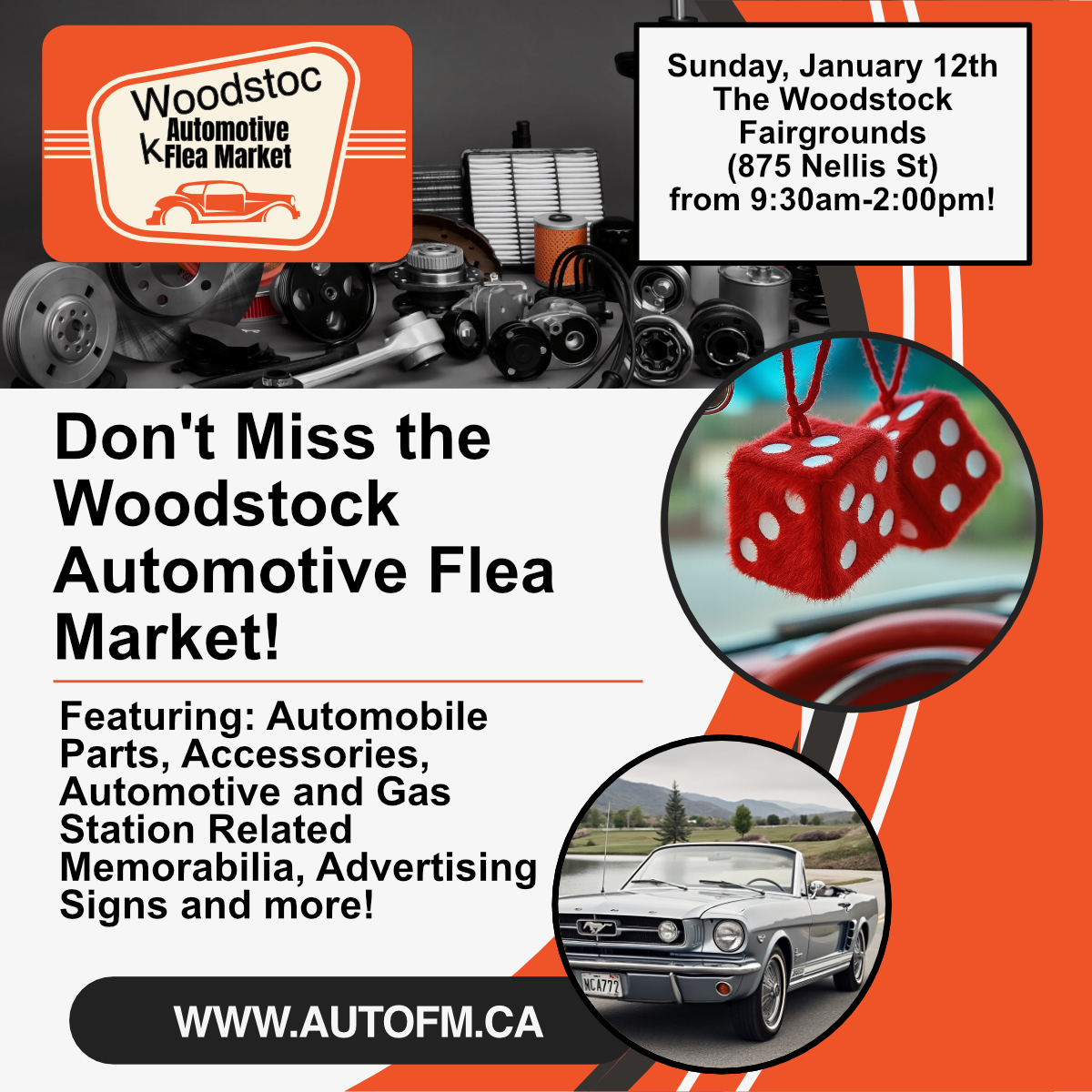 January 12th 2025: The Woodstock Automotive Flea Market!