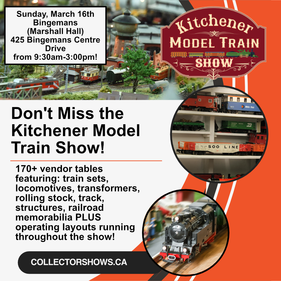 March 16th: The Kitchener Model Train Show