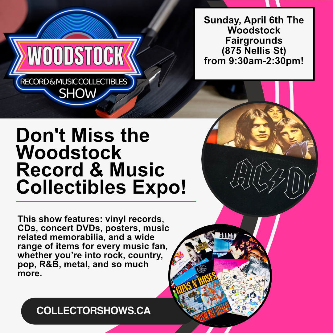 April 6th: The Woodstock Record & Music Collectibles Show!