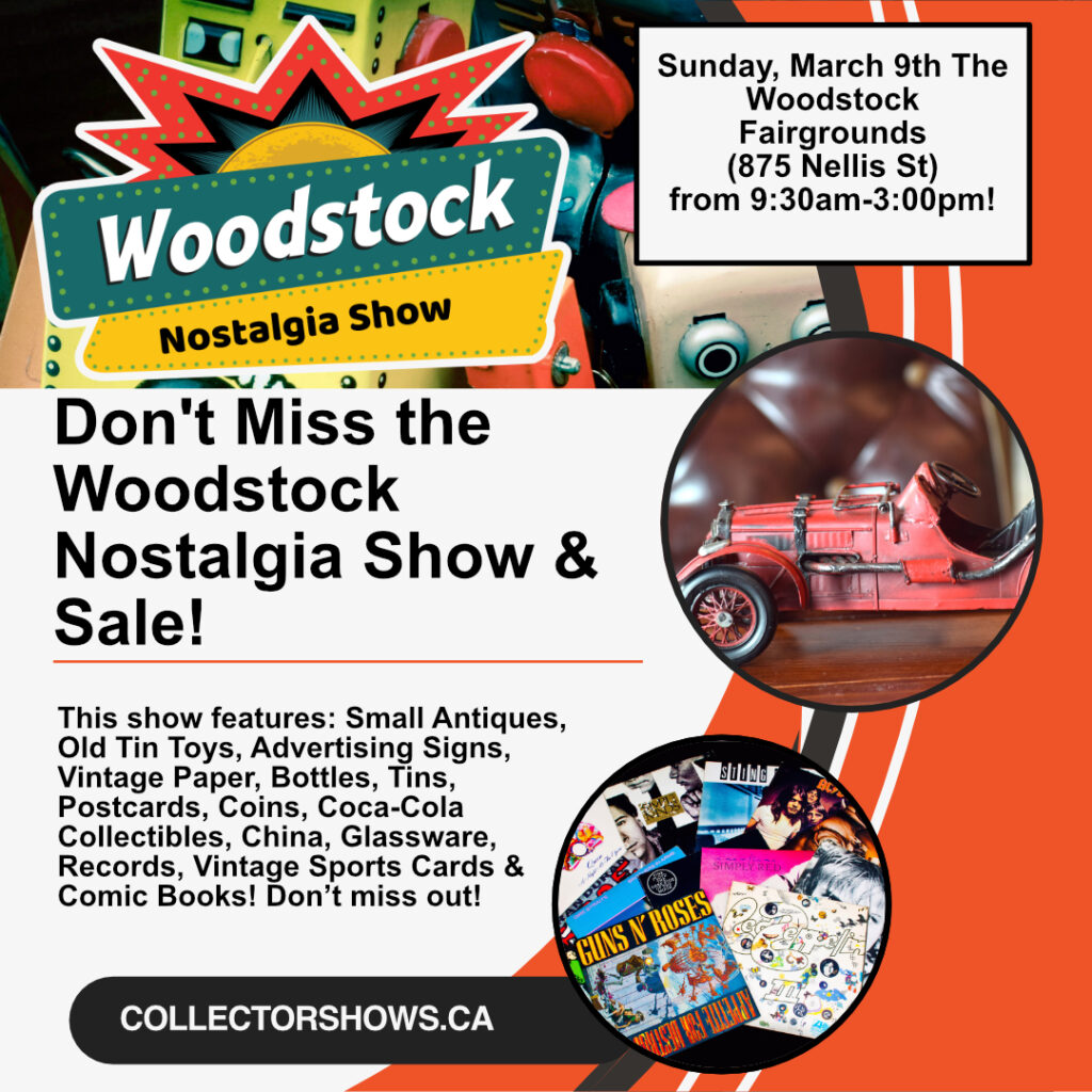 March 9th 2025: The Woodstock Nostalgia Show & Sale