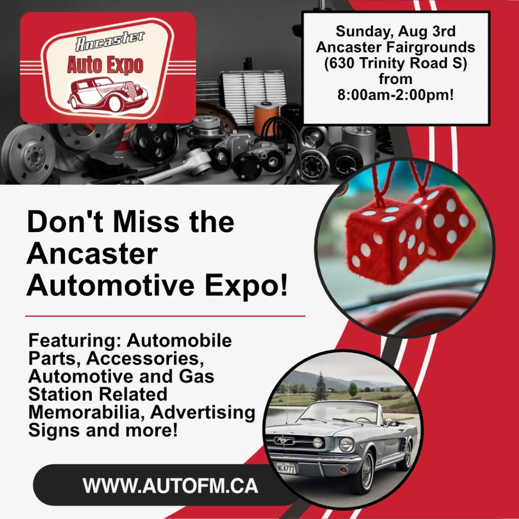 Collectorshows.ca - The Ancaster Auto Show - August 3rd 2025