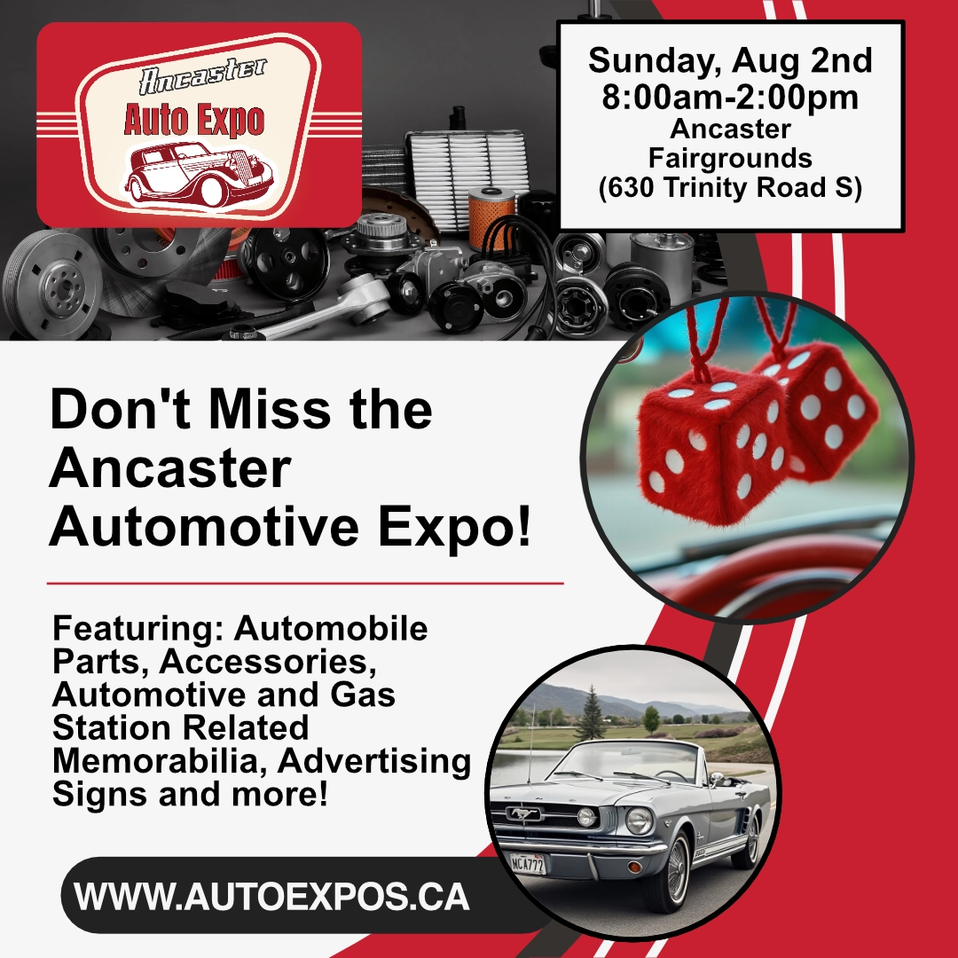 Ancaster Auto Expo - Sunday August 2nd 2026