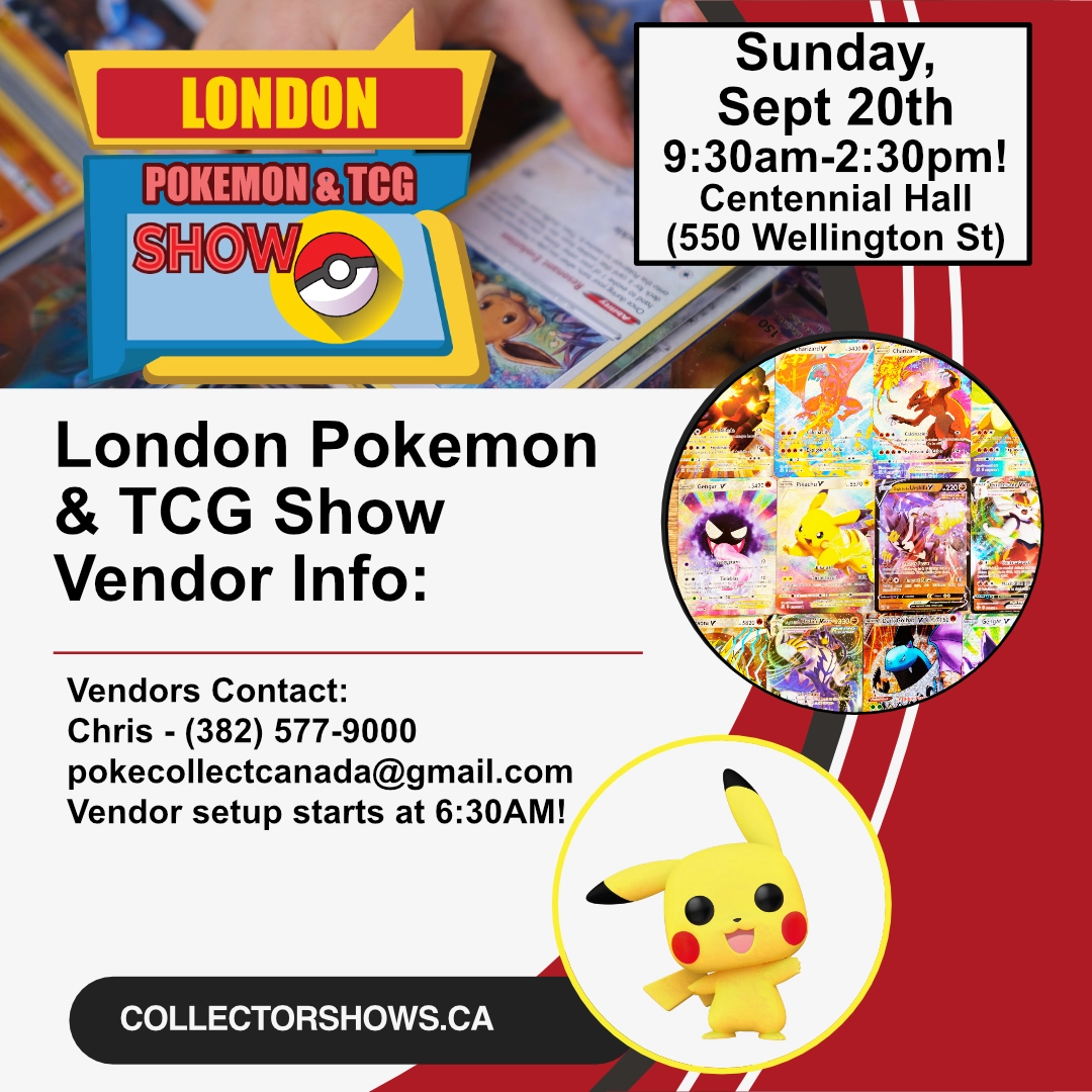 Sunday, September 20th - The London Pokemon and TCG Show